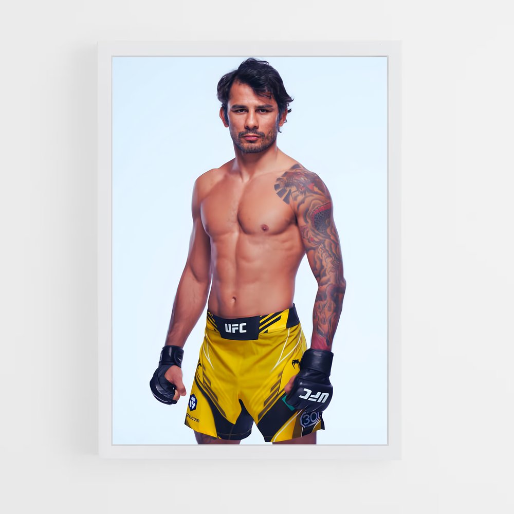 Poster pantoja peau – affiche MMA (vue 3)